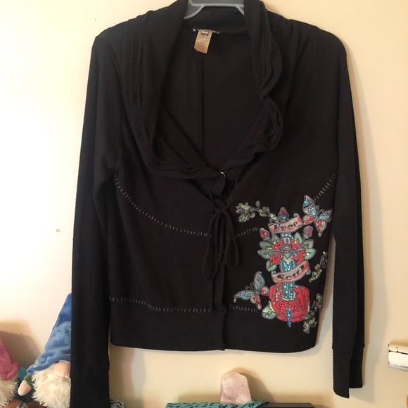 Y2K Spy Zone Exchange “Free Soul” Embroidered Top - Picture 2 of 14